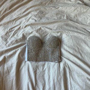 Sparkle and Shine Rhinestone Bustier